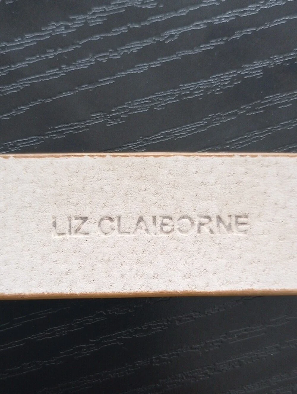 Liz Claiborne Tan Genuine & Vegan Leather Belt with Silvertone Buckle